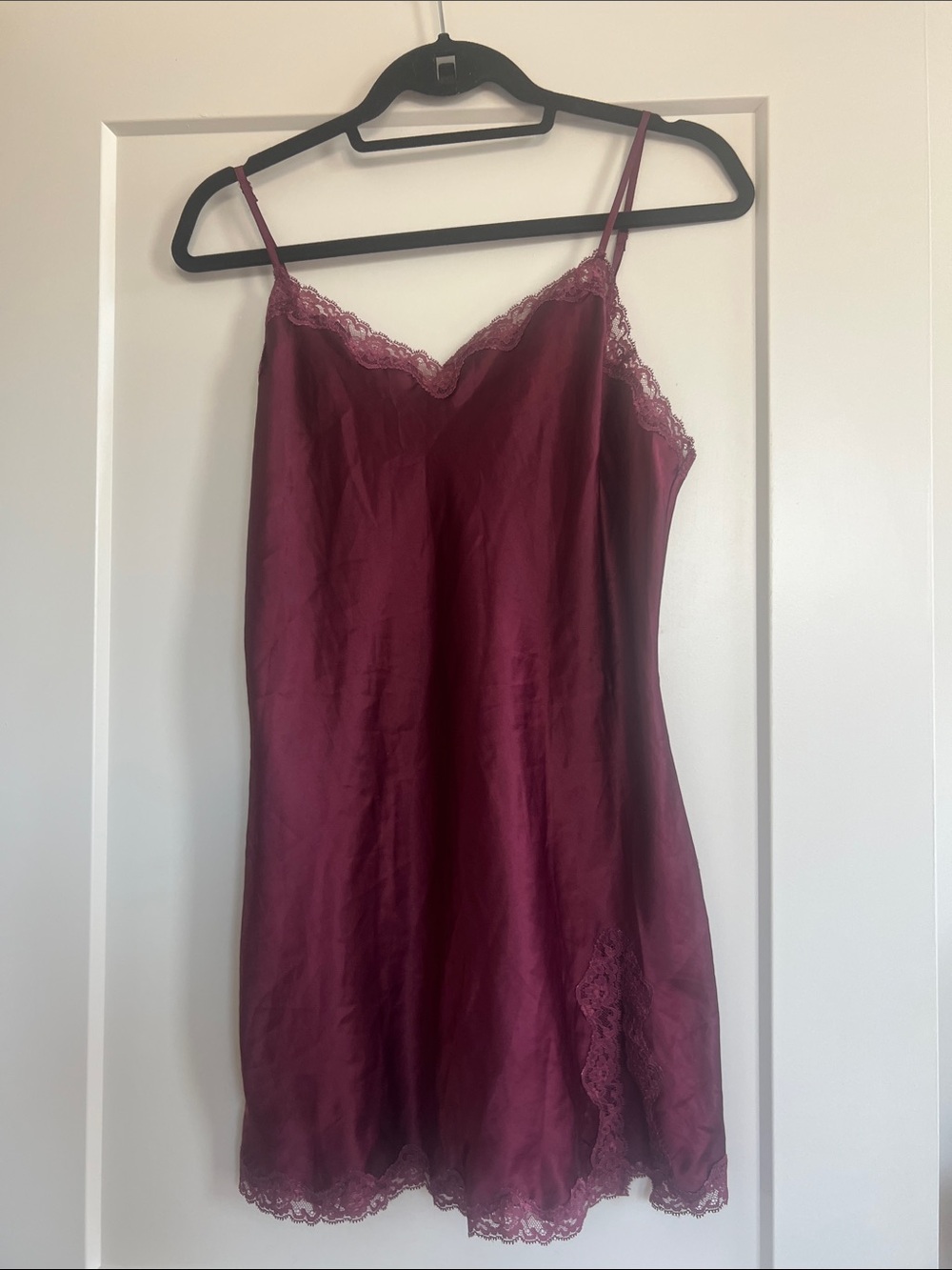 Victoria’s Secret burgundy chemise slip medium